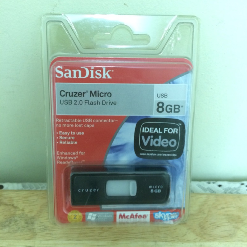 全新sandisk usb 2.0 8g 黑色 隨身碟 便宜賣