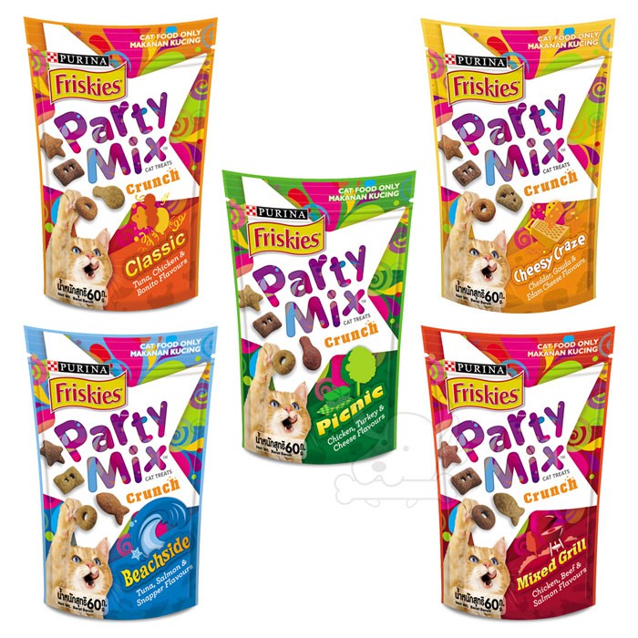 【喜躍 Party Mix】香酥餅 60G 經典原味 海洋鮮味 炙燒烤肉 貓零食 貓餅乾－寵物執行長