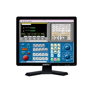 安美特 15吋電腦螢幕顯示器 液晶安防工業監控螢幕VGA/HDMI/BNC*3/內建音箱/USB多媒體播放