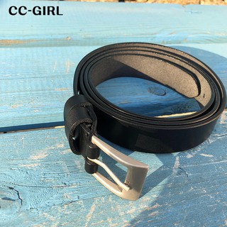 CCGIRL中大尺碼 金屬方扣黑色皮帶《 H6723 》