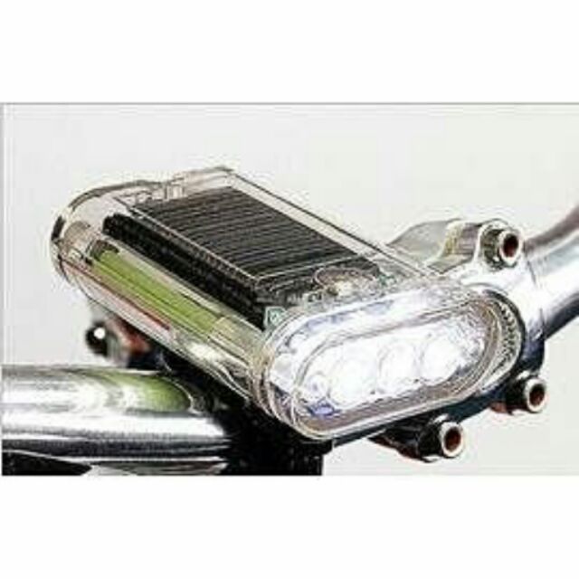 太陽能白光LED腳踏車燈/手電筒兼用