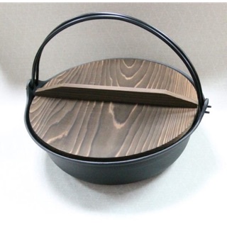 日本製盛榮堂 南部鐵器 鑄鐵 30cm 圍爐鍋 鐵鍋