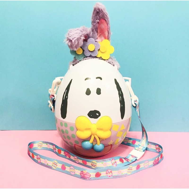 現貨 日本 環球影城限定 2019 復活節 限量 史努比 Snoopy 兔耳朵 彩蛋 爆米花桶