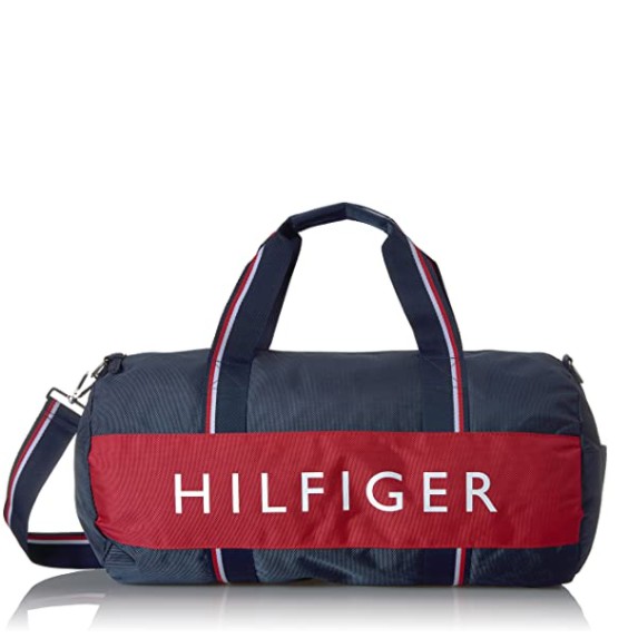 Tommy Hilfiger 旅行袋 運動包 大款 波士頓包 帆布包 籃球包 側背包 T70960 深藍色(現貨)