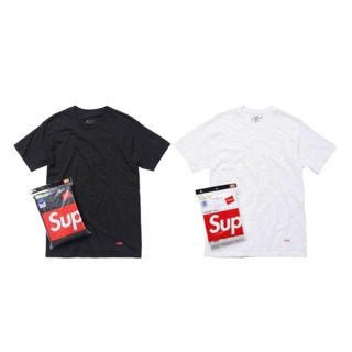 『現貨+預購』Supreme Hanes tee 素面短T 拆賣 單件 黑 白 男女中性 情侶款