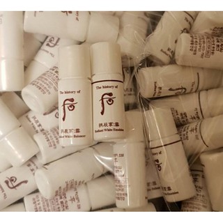 ［現貨］whoo 後 拱辰享 雪 系列 雪白水乳 化妝水 乳液 /5ml 效期：2027