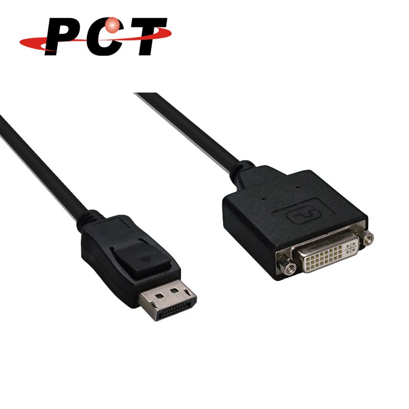 【PCT】DisplayPort轉DVI轉接線-34CM(DD034-P)