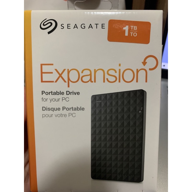 Seagate expansion 外接硬碟 1tb（全新無拆封）