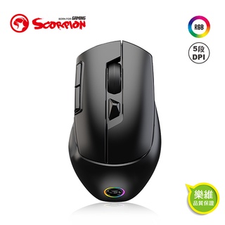 Marvo M428魔蠍RGB滑鼠7D48可程式設計 黑