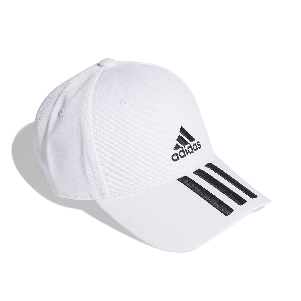 adidas 帽子 3-Stripes 男女款 白 老帽 棒球帽 三線條 斜紋布 愛迪達 抗UV【ACS】FQ5411