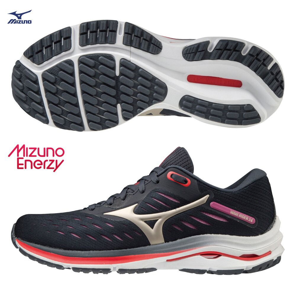 【時代體育】 MIZUNO 美津濃 WAVE RIDER 24 SW 女慢跑鞋 J1GD200343