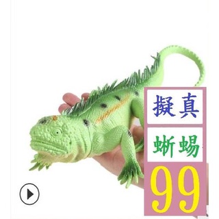 【三峽貓爸的店】模擬玩具龍蝦螃蟹豬海洋動物模型兒童早教認知 假蜥蜴 擬真蜥蜴 嚇人道具 綠蜥蜴道具