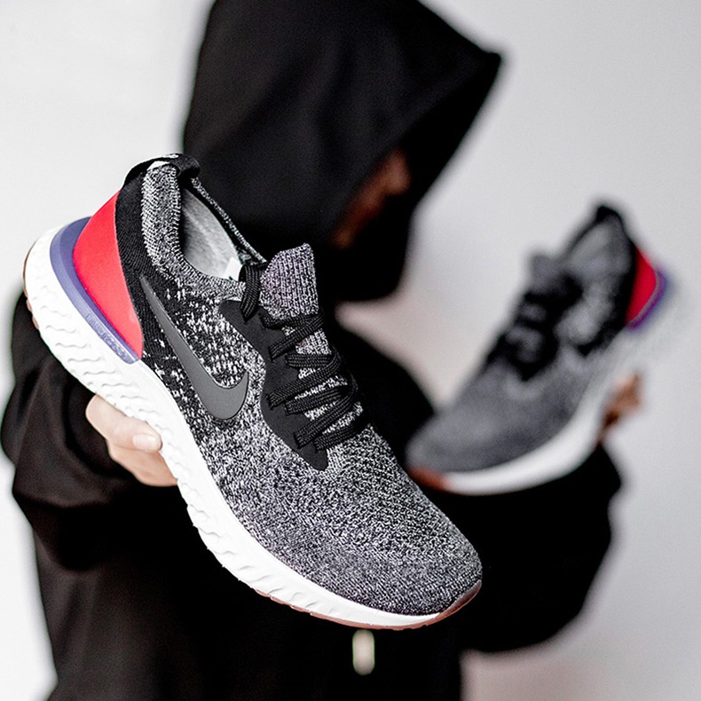 [MR.CH]NIKE EPIC REACT FLYKINT 訓練鞋 編織襪套 黑灰紅 慢跑鞋 AQ0067-006