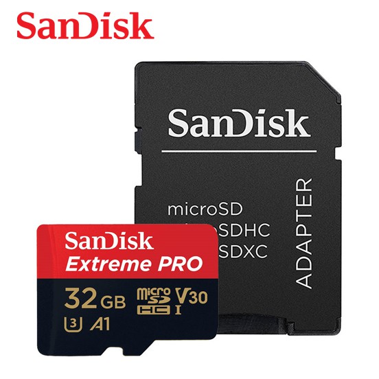 SANDISK Extreme PRO 32G A1 V30 micro SDHC U3 UHS-I 高速 記憶卡