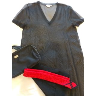 DKNY透膚長版衣/洋裝