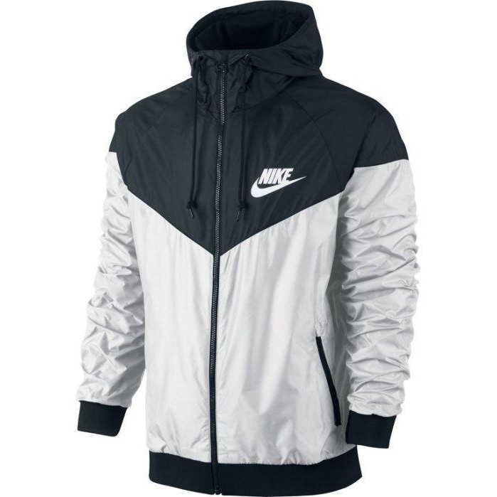 NIKE WINDRUNNER 544120-100 黑白 上黑下白 風行者 風衣 連帽