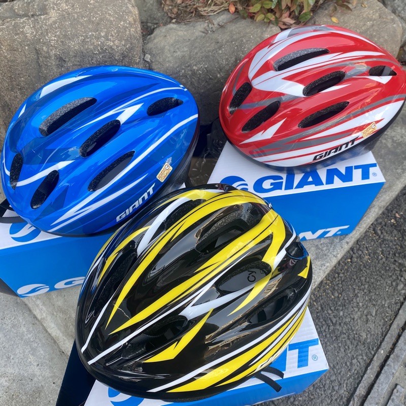 拜客先生－【GIANT】捷安特 ECONO 3.0 自行車學生通勤平價休閒安全帽 藍/紅/灰白/黑黃