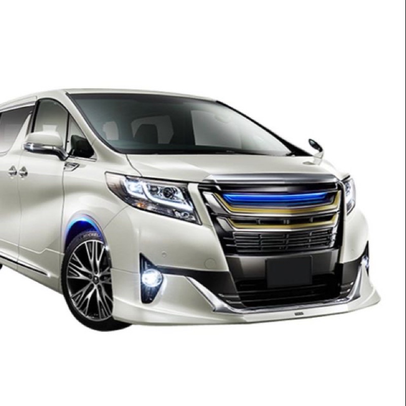 黑馬汽車精品 15-17 Toyota Alphard 下巴 蒙娜麗莎 台規前保 改裝 空力套件