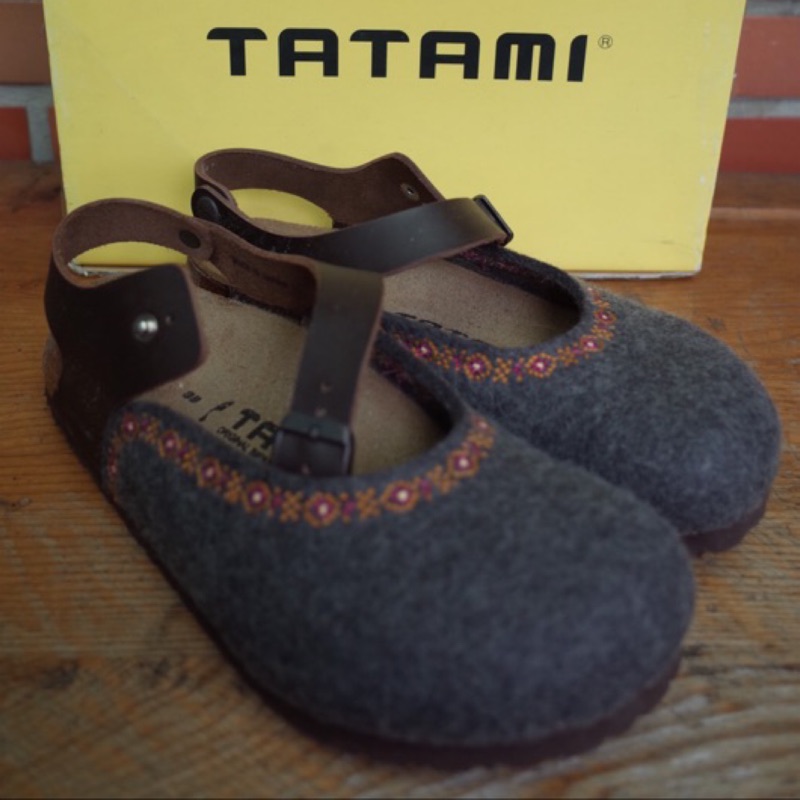 Birkenstock勃肯 TATAMI系列 前包羊毛氈涼鞋  尺寸23.5號 全新 過年随便賣
