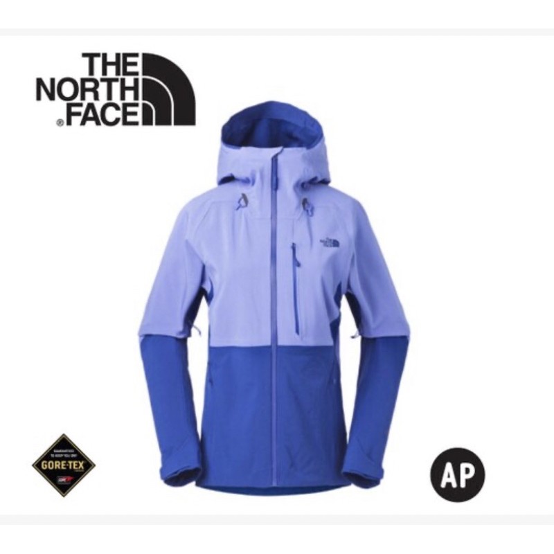 【The North Face 女 GORE-TEX防水透氣連帽外套《水藍》】夾克/風雨衣/防水外套