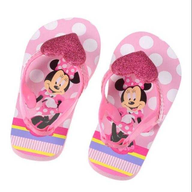 特價 現貨 日本帶回 迪士尼商店 米妮 兒童鞋 夾腳鞋 沙灘鞋 拖鞋 涼鞋