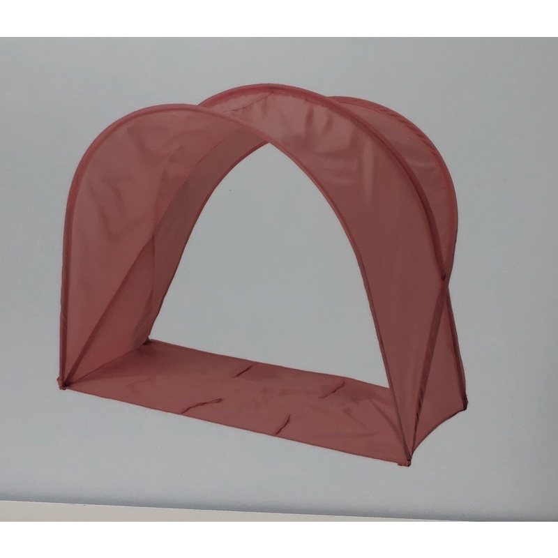 IKEA SUFFLETT 床頂篷 粉紅色/70/80/90 不適合嬰兒床 組裝好壓在床墊下使用 不用時可折拆收起