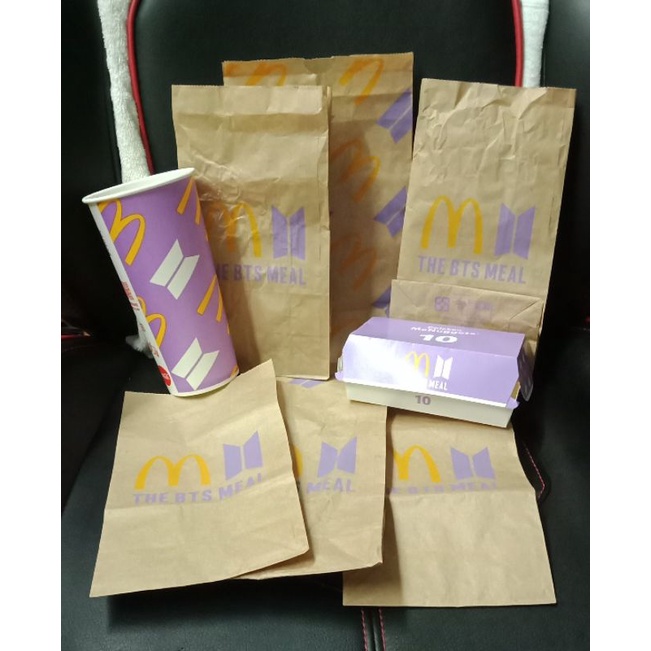 BTS麥當勞紙袋套餐組合