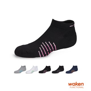 【waken】純棉條紋足弓機能襪 1雙入 / 襪子 運動襪 男襪 女襪 踝襪 頂級手工對目