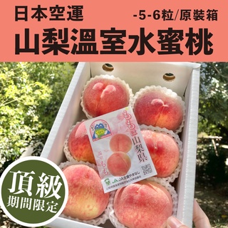 (免運)頂級 日本山梨溫室水蜜桃禮盒 5-6玉裝 1kg 日本水蜜桃 桃子 水蜜桃｜水果狼FRUITMAN