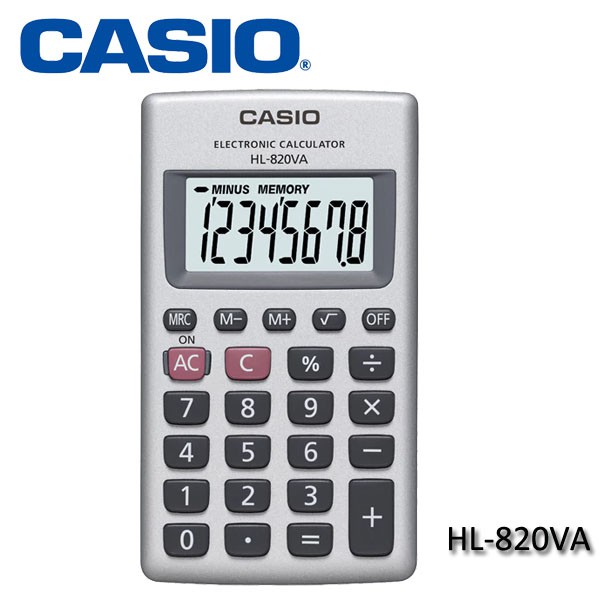 【3CTOWN】含稅開發票【公司貨附保卡】CASIO卡西歐 HL-820VA 國家考試機型 8位元計算機
