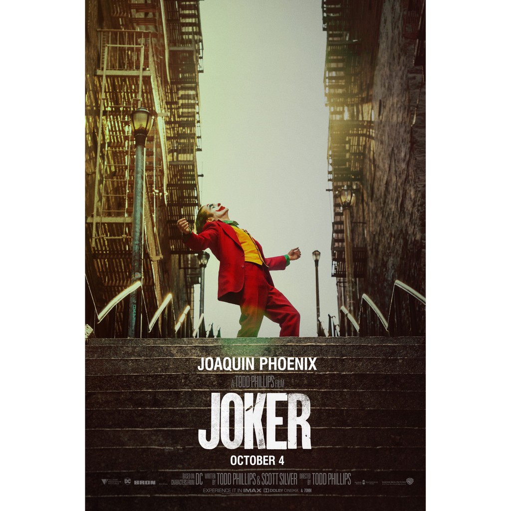 《小丑》Joker - 電影海報 - 瓦昆·菲尼克斯 A3尺寸 霧面壓膜