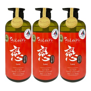 AiLeiYi洋甘菊修護洗髮精-戀/黑醋栗莓果1000ml(3瓶/組)