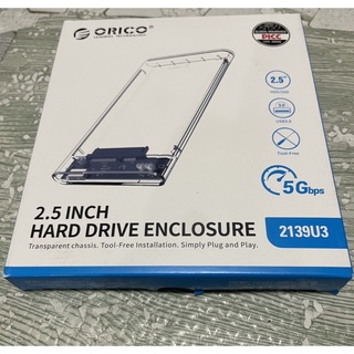 ［CYC］ORICO 硬碟外接盒 USB3.0接孔 透明外殼 SATA硬碟 2.5吋 HDD SSD 電子硬碟 機械碟