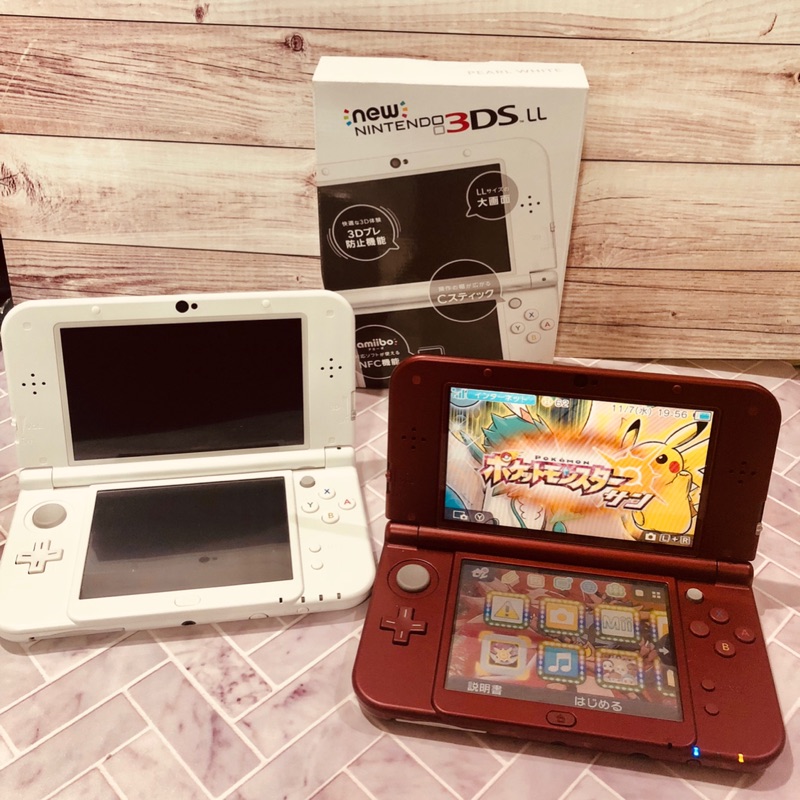 （限mingj7)任天堂New 3DS ll日規主機（白/紅）2台合購特價
