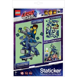 (卡司旗艦) 樂高 LEGO 樂高玩電影2 拼圖靜電貼 雷克斯與迅猛龍 壁貼 裝飾貼 居家裝飾 貼紙