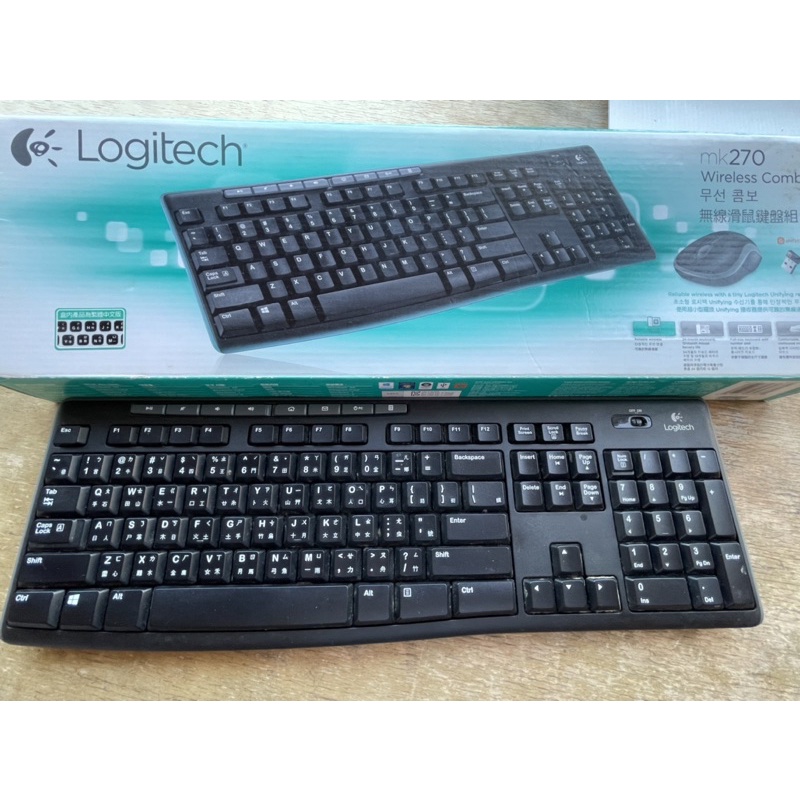 【二手】Logitech 羅技 MK270 無線鍵盤