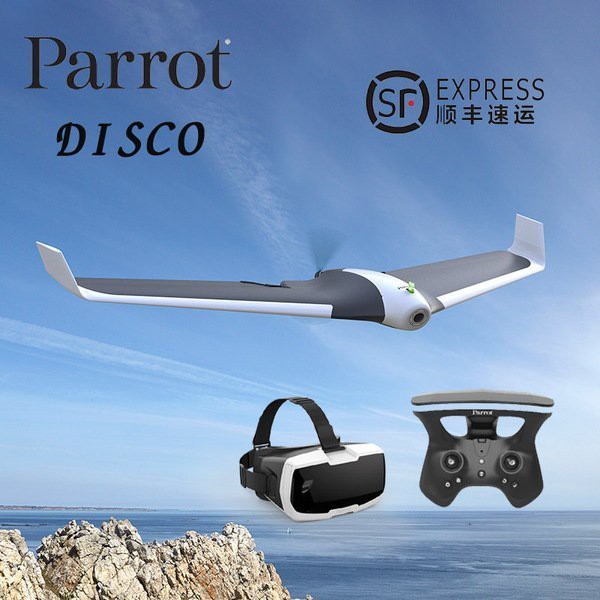【傳說企業社】Parrot Disco派諾特無人機空拍機滑翔翼含FPV套裝組