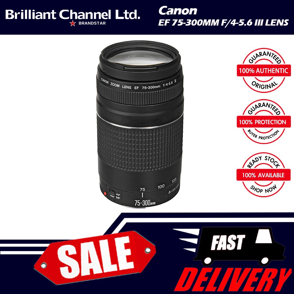 Canon Ef 75 300mm F 4 5 6 Iii Lens 蝦皮購物
