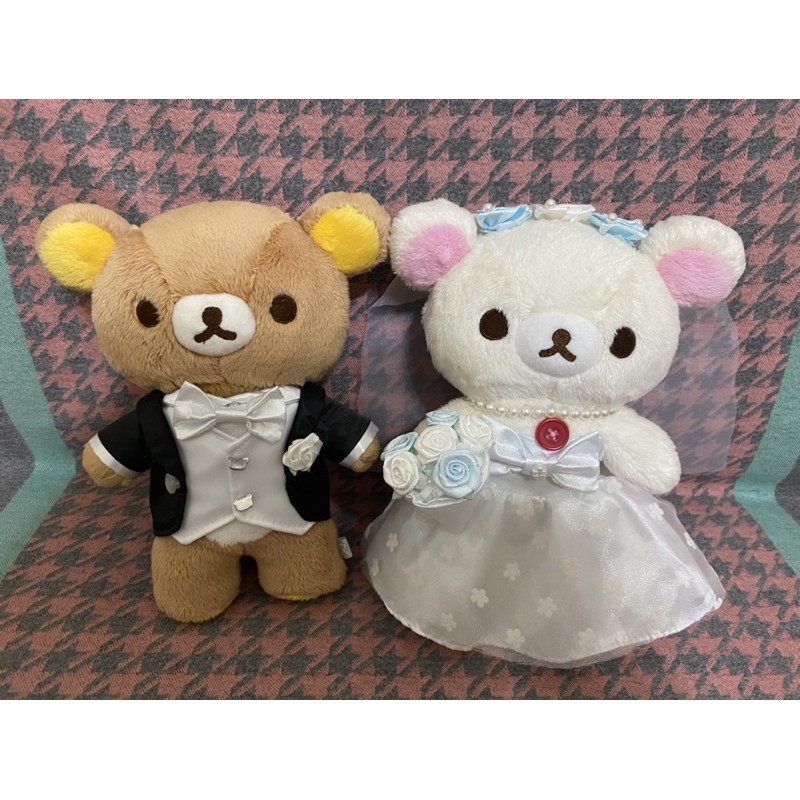 拉拉熊 懶熊 懶妹 牛奶熊 結婚 婚紗 玩偶 娃娃 日本正版 絕版 限定 婚禮 禮服 西裝
