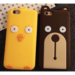 ✨現貨出清✨呆萌小雞/小熊iphone6s+手機保護殼