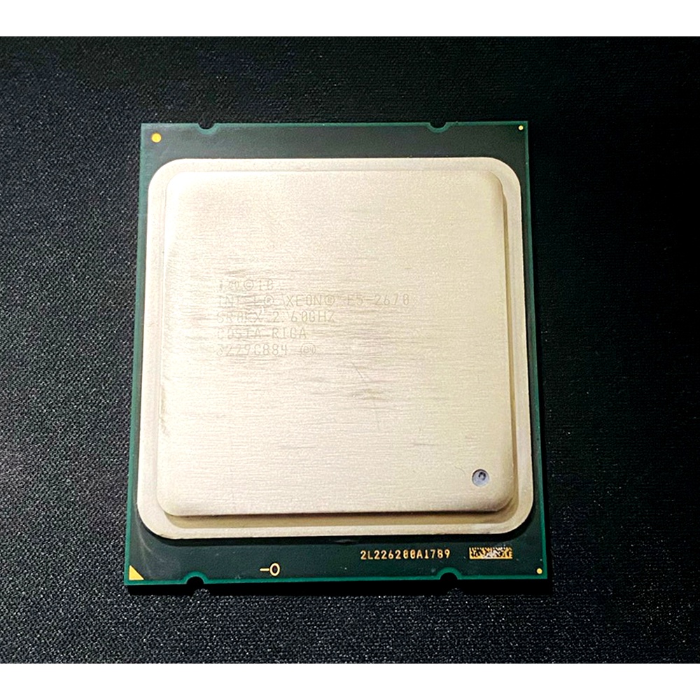 二手 CPU Intel Xeon E5-2670 8C/16T 2.60GHZ LGA 2011 (含CPU塔扇)