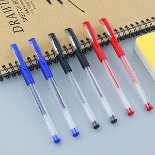🔥領券免運🔥0.5mm水性原子筆 原子筆 中性筆 藍筆 黑筆 紅筆 文具 水性原子筆 簽字筆