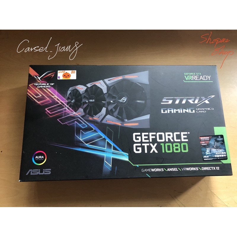 ASUS 華碩 Strix Gaming Gtx 1080 O8G  顯示卡ROG OC