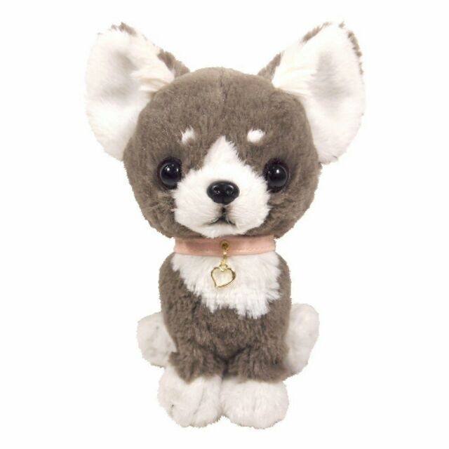 【日本進口PUPS】可愛玩偶 吉娃娃灰色 小狗娃娃 絨毛娃娃 公仔毛絨玩具 狗雜貨 生日禮物 小孩 送禮