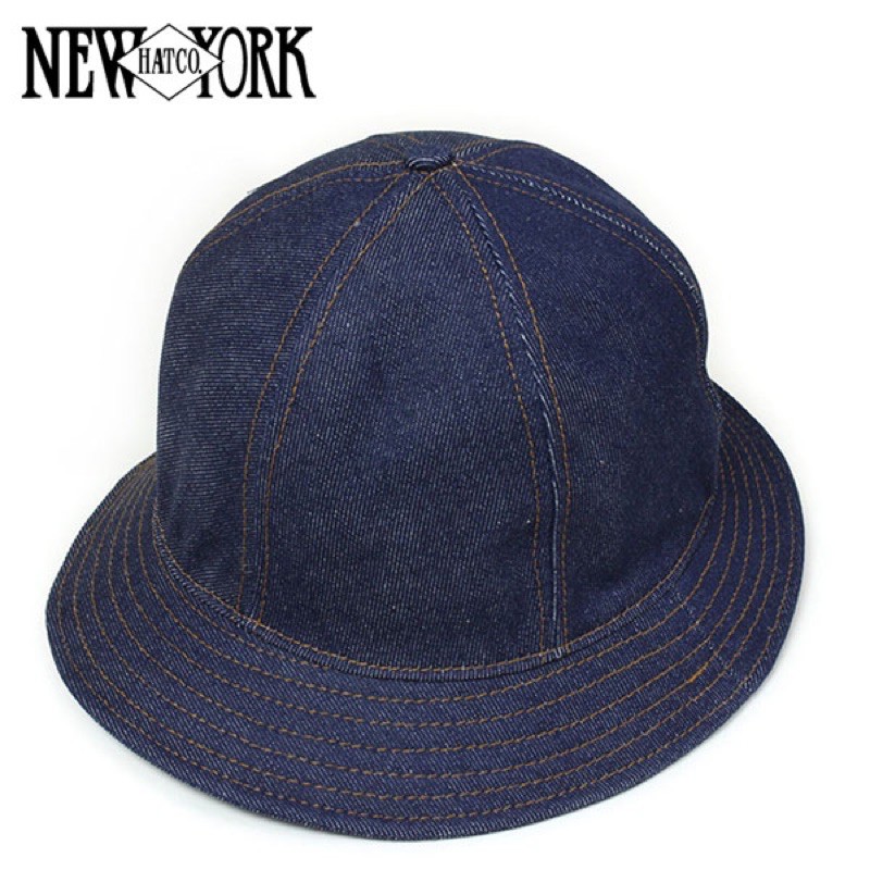 美國 NEW YORK HAT - Denim Stitch Tennis 丹寧布 網球帽 鐘形帽 漁夫帽