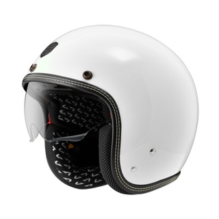 ∥益發安全帽_建國店∥ASTONE SP3 白色 復古 內墨片 4/3罩 安全帽 內櫬全可拆
