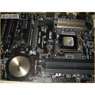 JULE 3C會社-華碩ASUS H97-PRO H97/DDR3/旗艦級/5X防護/M2/良品/1150 主機板