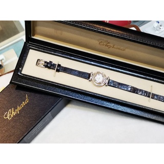Chopard 蕭邦 Happy Diamond 快樂鑽 5顆跑鑽 18K金 手錶on