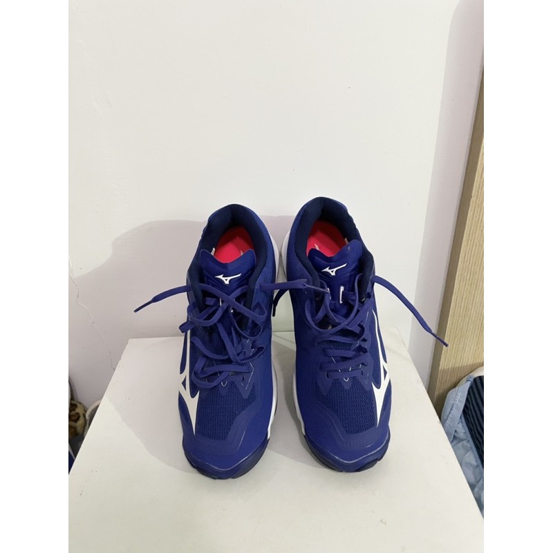 [二手] MIZUNO WAVE HURRICANE 3 排球鞋/羽球鞋 V1GA174020 藍 (25.5)
