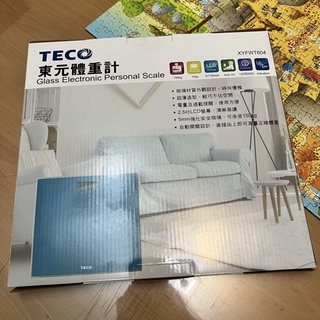 ［全新］TECO 東元 體重計 藍色 玻璃面板 LCD螢幕 自動開關 XYFWT604